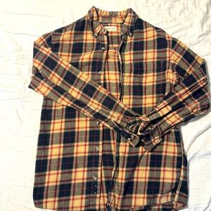 Hobbs Creek, Adult Small, Flannel, Tan, Black, and Red